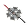 Intelligent LED Solutions LED Array 1-LEDs Red Current 1A Radiant Flux 250mW 20mm Diameter IHH-OM01-FRED-SC221-WIR200.