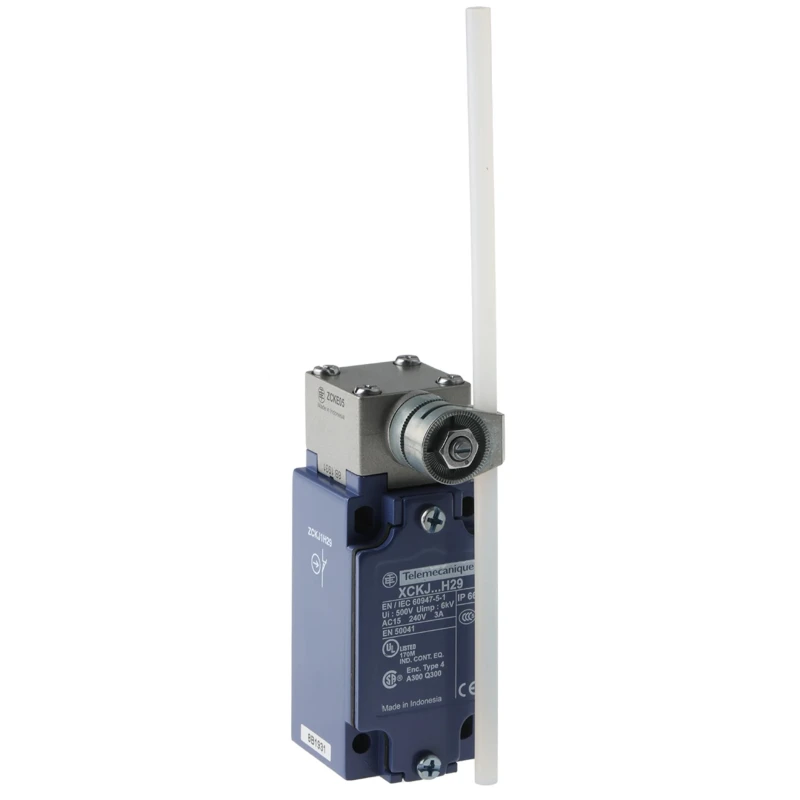 Telemecanique Sensors XCKJ Series Rod Limit Switch 1 NO/1 NC Contact IP66 Zamak Housing 240V AC 3A 