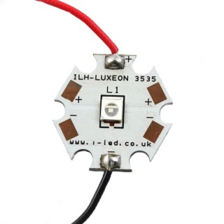 Intelligent LED Solutions LUXEON Sunplus 35 LED Array 1-LEDs Purple LED 6000K ILH-LS01-PR02-SC201-WIR200.
