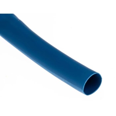 RS PRO Flexible Polyolefin Heat Shrink Tubing Blue 6 mm Sleeve Diameter 7 m Length 3:1 Ratio 700-4490