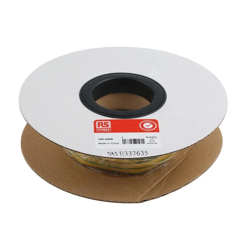 RS PRO Heat Shrink Tubing Polyolefin 6 mm Sleeve Diameter x 7 m Length 3:1 Ratio 700-4589