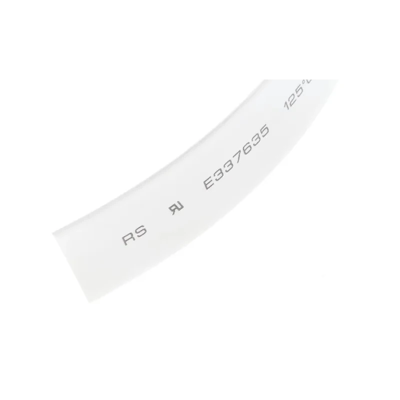 RS PRO White Polyolefin Heat Shrink Tubing 12.7 mm Sleeve Diameter 6 m Length 2:1 Ratio 700-4784