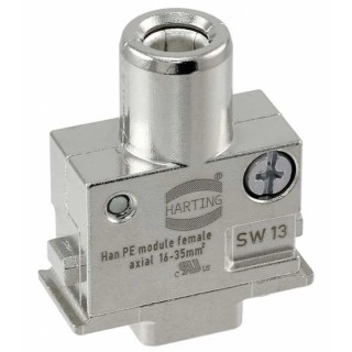 HARTING Heavy Duty Power Connector Module HAN Modular Series Female 1 Contact 09140012733