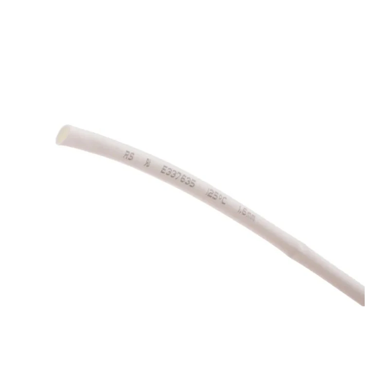 RS PRO General Purpose Flexible Polyolefin Heat Shrink Tubing White 1.6 mm Sleeve Diameter 10 m Length 2:1 Ratio 700-4762