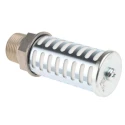 SMC Polyethylene Pneumatic Silencer 1 MPa Maximum Pressure, 30dB Noise Reduction, R (PT) 1 in Threaded Male AN600-10