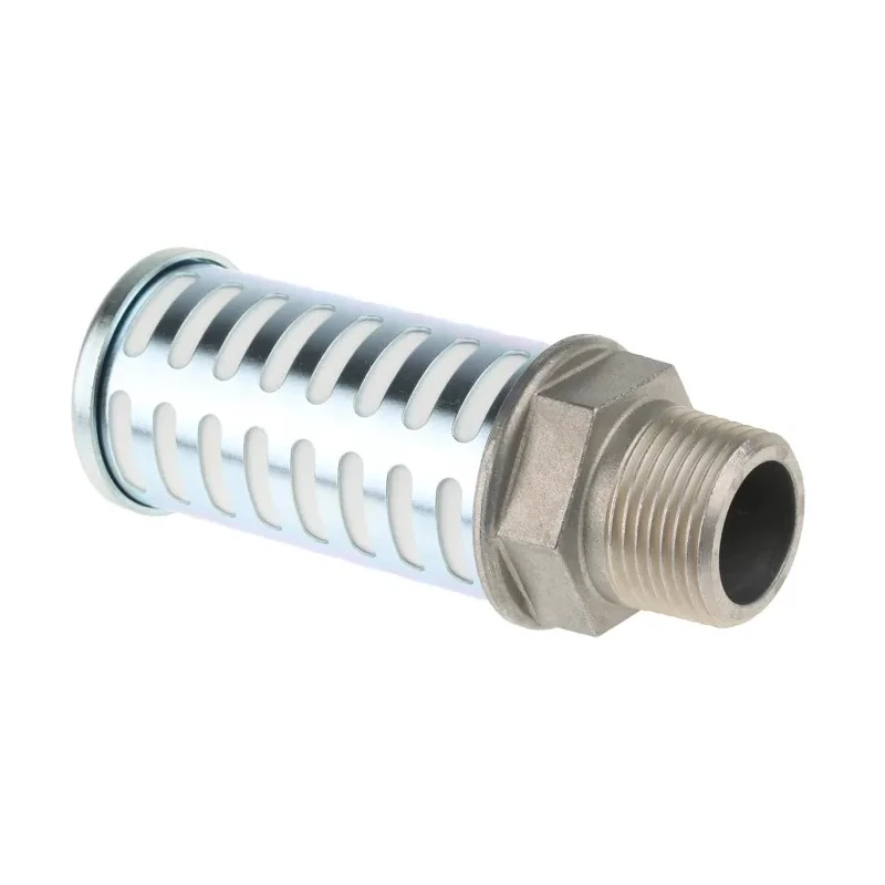 SMC Polyethylene Pneumatic Silencer 1 MPa Maximum Pressure, 30dB Noise Reduction, R (PT) 1 in Threaded Male AN600-10