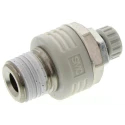SMC Brass Pneumatic Silencer ASN2 Threaded 1/4 in R 1.5 MPa 20dB Noise Reduction 