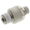 SMC Brass Pneumatic Silencer ASN2 Threaded 1/4 in R 1.5 MPa 20dB Noise Reduction