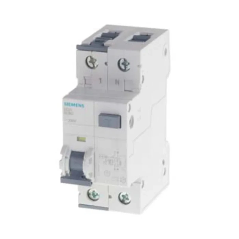 Siemens Residual Current Circuit Breaker with Overload Protection, 10A Current Rating, 2-Pole, 30 mA Trip 5SU1354-6KK10