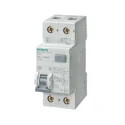 Siemens Residual Current Circuit Breaker with Overload Protection 20A Current Rating 2-Pole 30mA Trip 5SU1356-6KK20