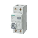 Siemens Residual Current Circuit Breaker with Overload Protection 8A 2-Pole 230V AC 30 mA Trip Sensitivity 5SU1356-7KK08