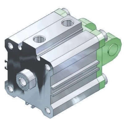 SMC Pneumatic Compact Cylinder Aluminium Alloy Double Acting 12mm Bore 20mm Stroke CDQSB12-20D