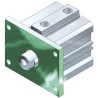 SMC Pneumatic Flange Mounting Accessory for CQS 12-25 mm Diameter JIS Class 2 CQS-F020