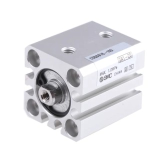 SMC Pneumatic Compact Cylinder 16mm Bore, 10 mm Stroke, Aluminium Alloy Body, Double Acting CDQSB16-10D