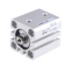 SMC Pneumatic Compact Cylinder 16mm Bore, 10 mm Stroke, Aluminium Alloy Body, Double Acting CDQSB16-10D