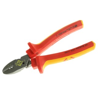 CK VDE/1000V Approved Semi-Flush ESD Safe Cable Cutter, 9mm Jaw Width, 160mm Length, Insulated Handle 431009