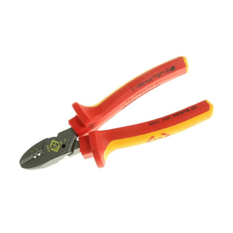 CK VDE/1000V Approved Semi-Flush ESD Safe Cable Cutter, 9mm Jaw Width, 160mm Length, Insulated Handle 431009