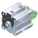 SMC Pneumatic Compact Cylinder 25mm Bore, 50mm Stroke, Double Acting, Aluminium Alloy Body, Metric Thread CDQSB25-50D
