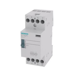 Siemens 4-Pole Motor Control Contactor, 220V ac/dc Coil, 25A, 2.6W 230V, 4 NO, 400V ac 5TT5030-6