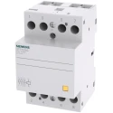 Siemens Contactor, 24V AC/DC Coil Voltage, 4-Pole, 63A, 2.6W Power, 400V AC Contact Voltage 5TT5050-2