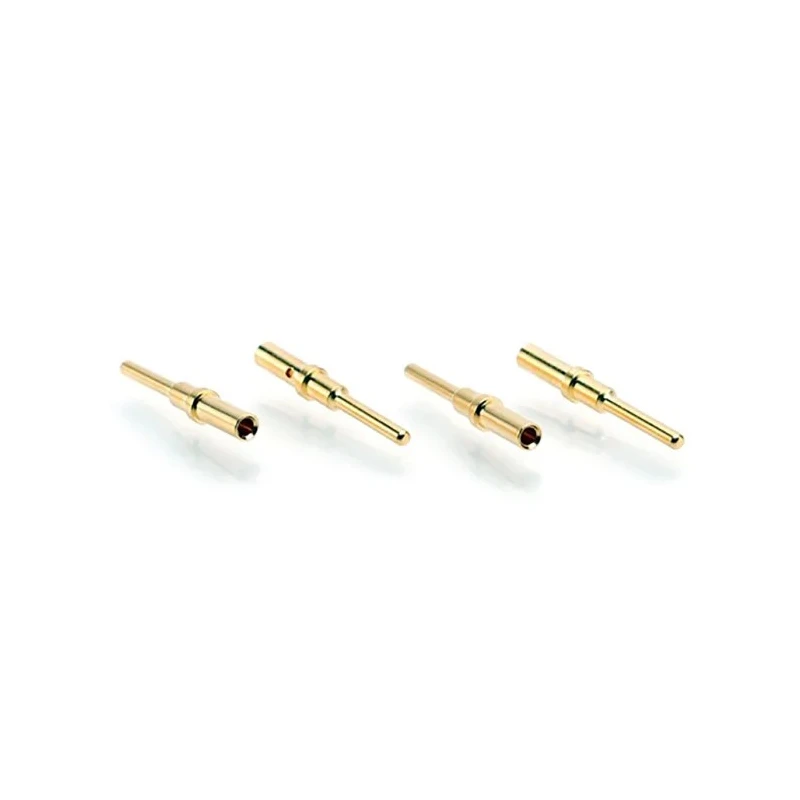 Amphenol Industrial Automotive Connector Terminal ATM Male Pin Crimp 7.5A Gold Plated Copper Alloy AT60-202-2031