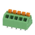 Phoenix Contact PCB Terminal Block 5 Contact Angled Wave Soldering Mount Polyamide Housing 160V 16A 3.5mm Pitch 1862071