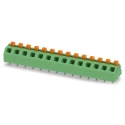 Phoenix Contact Angled Wave Soldering Mount PCB Terminal Block, 14 Contacts, 5 mm Pitch, 16 A, 320 V, Polyamide 1862534