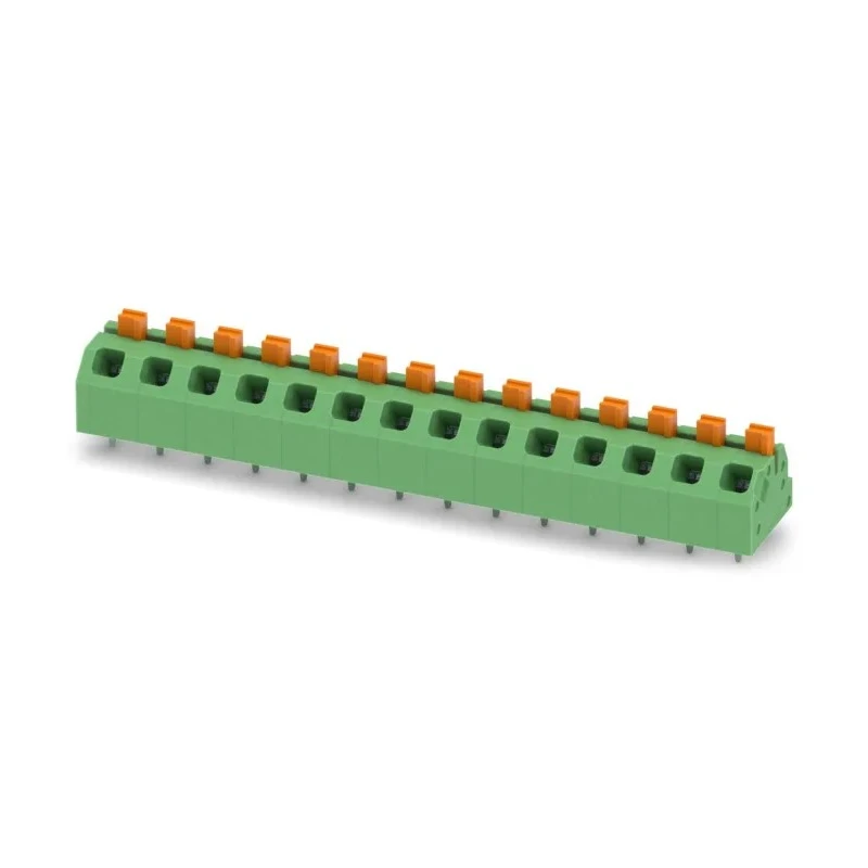 Phoenix Contact Angled Wave Soldering Mount PCB Terminal Block, 14 Contacts, 5 mm Pitch, 16 A, 320 V, Polyamide 1862534