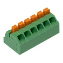 Phoenix Contact Angled Wave Soldering Mount PCB Terminal Block, 6 Contacts, 3.5 mm Pitch, 16A, 160V, Polyamide 1862084