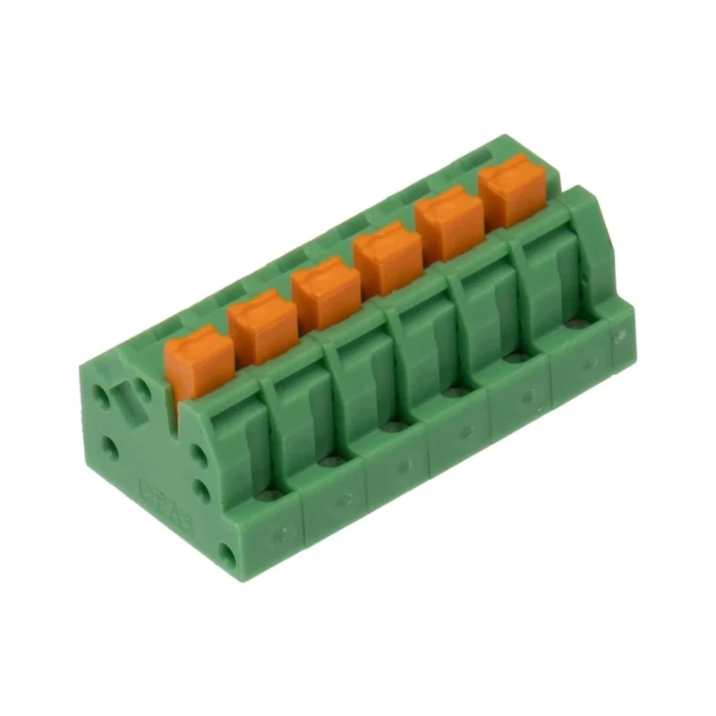 Phoenix Contact Angled Wave Soldering Mount PCB Terminal Block, 6 Contacts, 3.5 mm Pitch, 16A, 160V, Polyamide 1862084