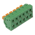 Phoenix Contact Angled Wave Soldering Mount PCB Terminal Block, 6 Contacts, 3.5 mm Pitch, 16A, 160V, Polyamide 1862084