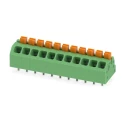Phoenix Contact PCB Terminal Block SPTAF 1/11-3.5-EL Series, 11 Contacts, 3.5 mm Pitch, Angled, Wave Soldering Mount 1862136