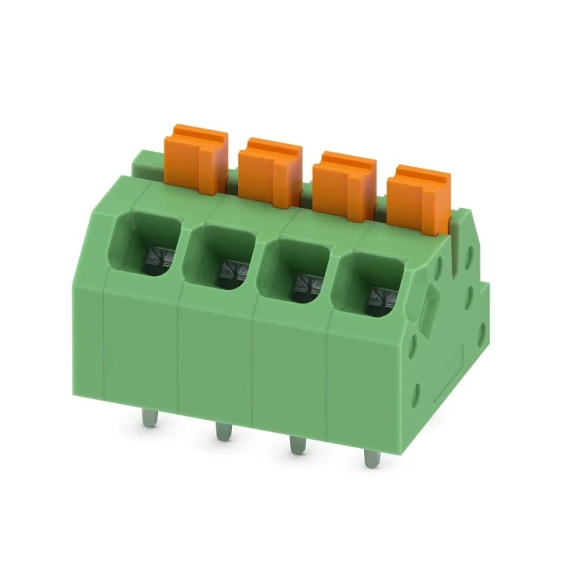 Phoenix Contact PCB Terminal Block Angled Wave Soldering Mount 4 Contacts 3.5 mm Pitch 160V 16A 1862068