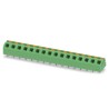 Phoenix Contact SPTAF 1/16-5.0-IL Series Angled Wave Soldering Mount PCB Terminal Block, 16 Contacts, 5 mm Pitch 1862563