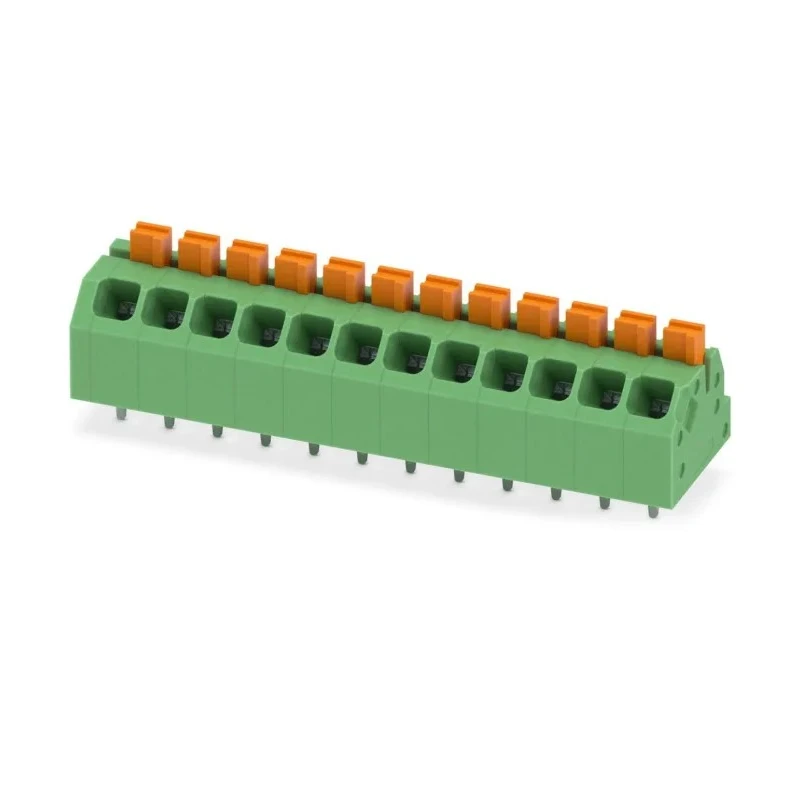 Phoenix Contact Angled Wave Soldering Mount PCB Terminal Block 12 Contacts 3.5 mm Pitch 160V 16A 2 Rows SPTAF 1862149