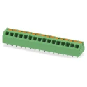 Phoenix Contact Angled Wave Soldering Mount PCB Terminal Block 16A 160V 3.5mm Pitch 16 Contacts Series SPTAF 1862220
