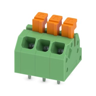Phoenix Contact Angled PCB Terminal Block 3 Contact 3.5 mm Pitch 2 Row 160V 13.5A 1864299