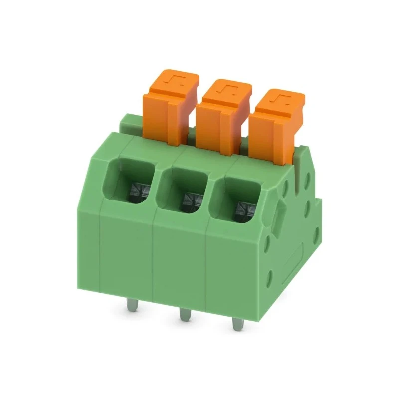 Phoenix Contact Angled PCB Terminal Block 3 Contact 3.5 mm Pitch 2 Row 160V 13.5A 1864299