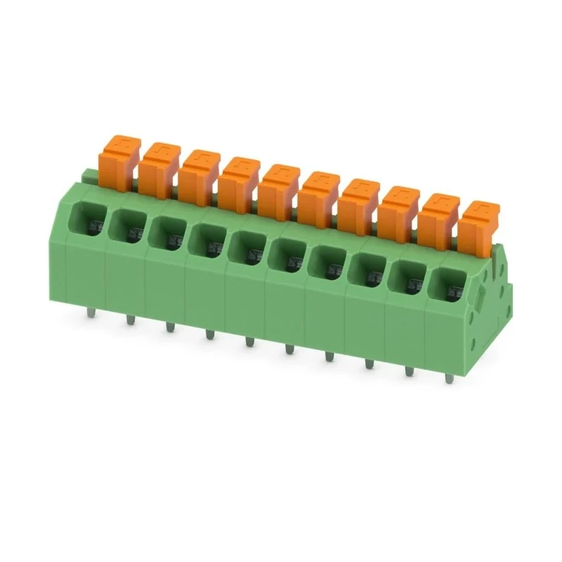 Phoenix Contact Angled PCB Terminal Block, 10 Contacts, 3.5 mm Pitch, 2 Row, 13.5 A, 160 V 1864367