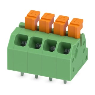 Phoenix Contact Angled PCB Terminal Block 4 Contacts 3.5 mm Pitch 160V 13.5A SPTAF 1/4-3.5-LL 1864309