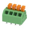 Phoenix Contact Angled PCB Terminal Block 4 Contacts 3.5 mm Pitch 160V 13.5A SPTAF 1/4-3.5-LL 1864309