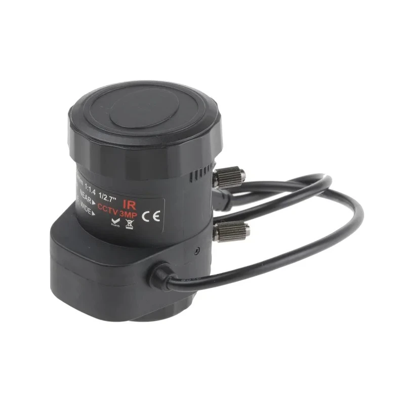 RS PRO Automatic Auto Iris Varifocal CCTV Lens 2.8 to 12 mm Focal Length, 34 mm Diameter, 47.2 mm Length Model 150-4173
