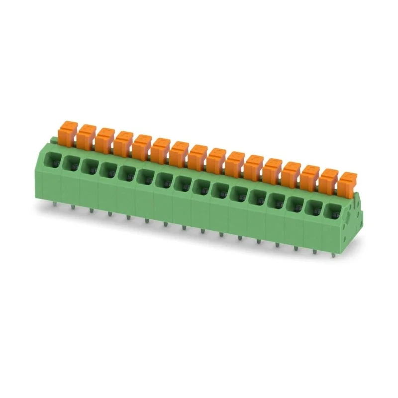 Phoenix Contact Angled PCB Terminal Block 16 Contacts 3.5 mm Pitch 160 V 13.5 A Polyamide Housing 1864422
