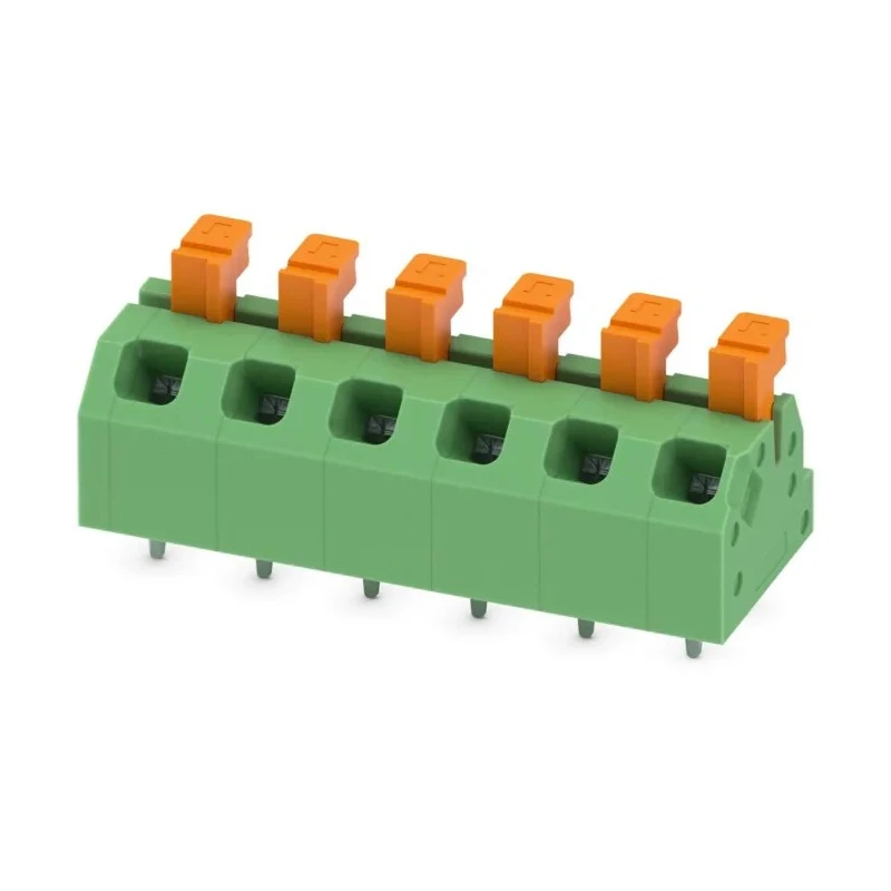 Phoenix Contact SPTAF 1/ 6-5.0-LL Series Angled PCB Terminal Block 6 Contacts 5 mm Pitch 320 V 13.5 A 1864477