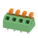 Phoenix Contact Angled PCB Terminal Block 4 Contacts 5 mm Pitch 2 Row SPTAF 1/4-5.0-LL 1864451