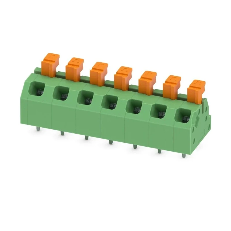 Phoenix Contact Angled PCB Terminal Block 7 Contact 5 mm Pitch 13.5 A 320 V Polyamide Housing 1864480