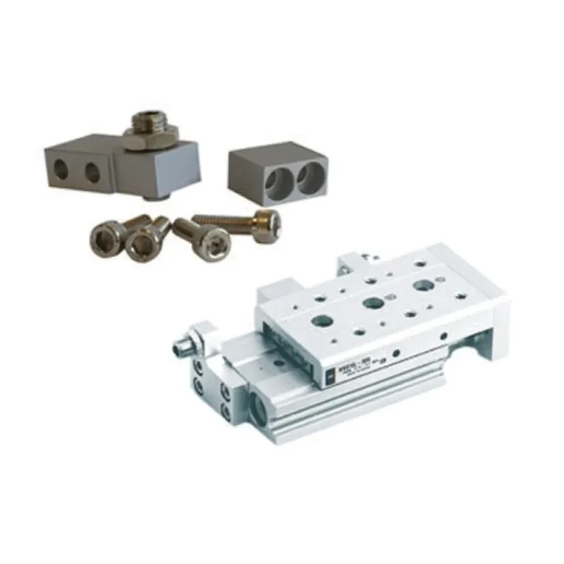 SMC Pneumatic Guided Cylinder MXS Series Double Acting Vertical, Lateral Mount Dual Piston Rod MXS-AT20