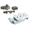 SMC Pneumatic Guided Cylinder MXS Series Double Acting Vertical, Lateral Mount Dual Piston Rod MXS-AT20