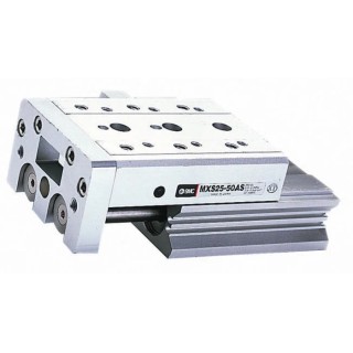 SMC Pneumatic Guided Cylinder 6mm Bore, MXS Series, 10 mm Stroke, Double Acting, Aluminium Alloy Body MXS6-10
