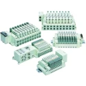 SMC SS5V Series 6 Station G Thread Push-in Aluminium Alloy Manifold 
